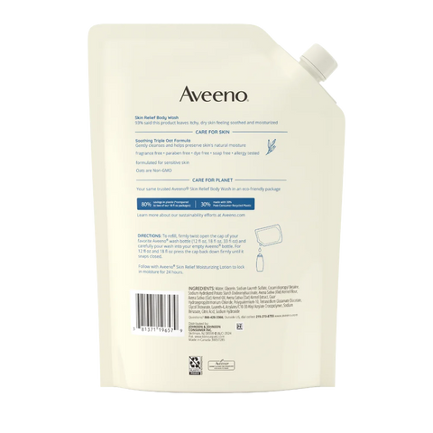 Skin Relief Fragrance-Free Body Wash, Sensitive Skin Refill