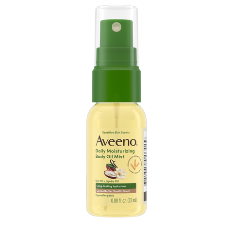 Daily Moisturizing Body Oil Mist, Cocoa Butter Vanilla Scent, Sensitive Skin Scents - 6.7oz