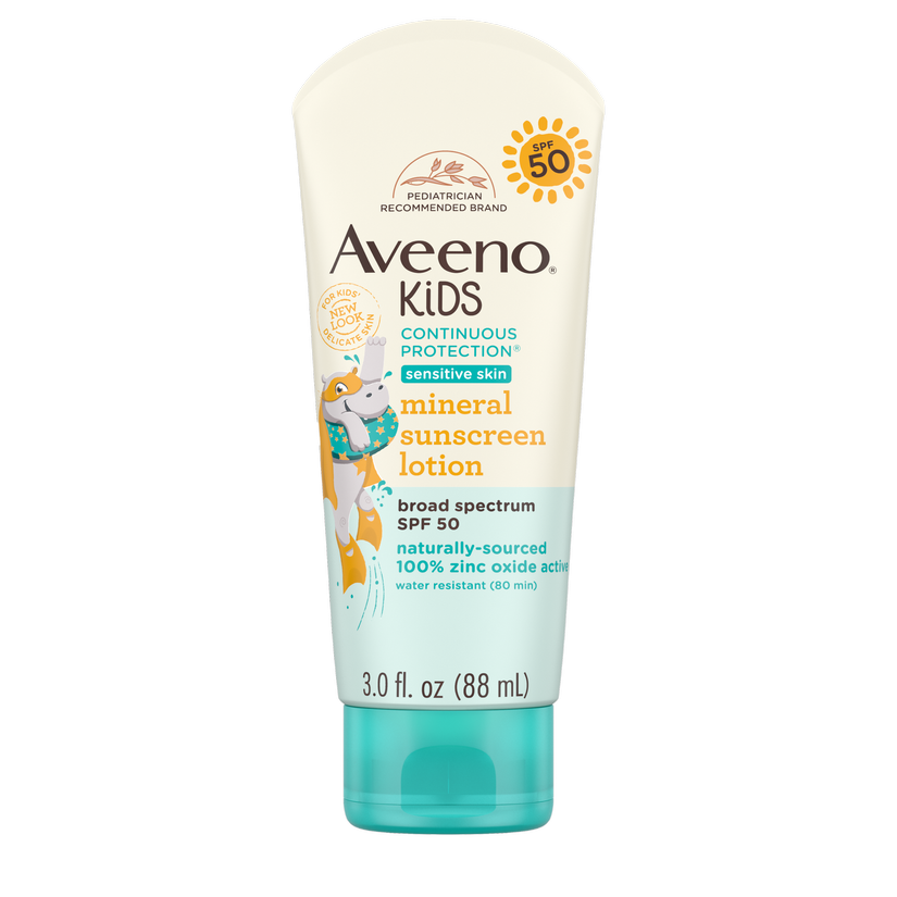 Kids Continuous Protection Lotion Sunscreen with Broad Spectrum, SPF 50