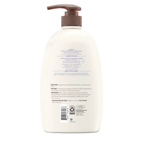 Stress Relief Body Lotion, Lavender Scent - 2.5oz