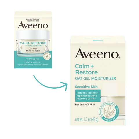 Calm + Restore Oat Gel Moisturizer, Sensitive Skin