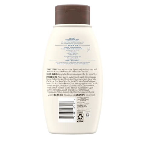 Skin Relief Oat Body Wash with Coconut Scent - 18oz