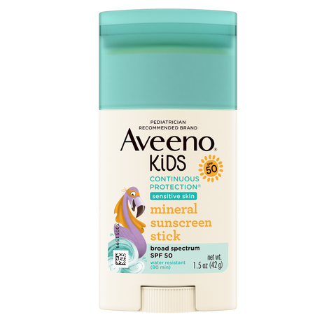 Kids Continuous Protection Mineral Sunscreen Stick with Broad Spectrum, SPF 50