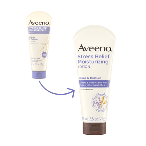 Stress Relief Body Lotion, Lavender Scent - 2.5oz