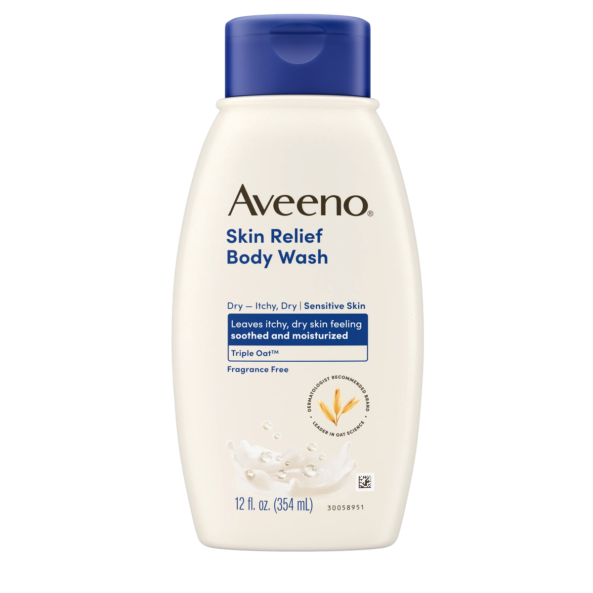 Skin Relief Fragrance-Free Body Wash for Sensitive, Itchy, Dry Skin - 12oz