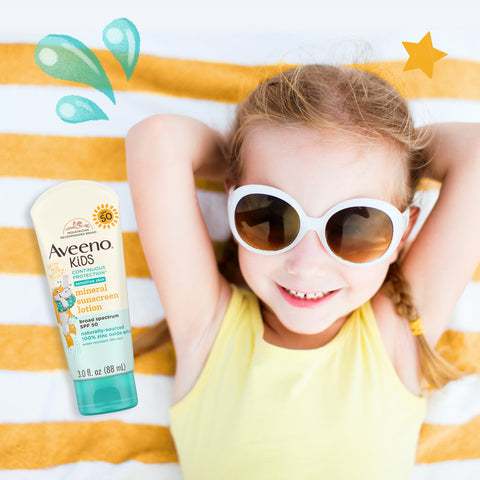 Kids Continuous Protection Lotion Sunscreen with Broad Spectrum, SPF 50